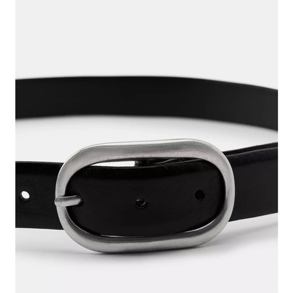 TREND NEW  ZARA VIRAL 100% LEATHER DOUBLE BUCKLE BELT
?FIRM PRICE main image 7